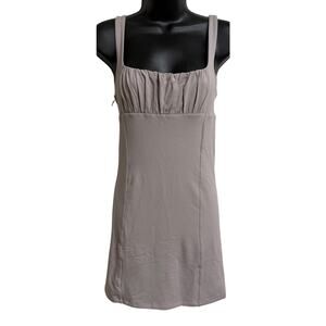 Wilfred Free Women Bodycon Dress Medium M Gull Gray Mini Sexy Sleeveless New